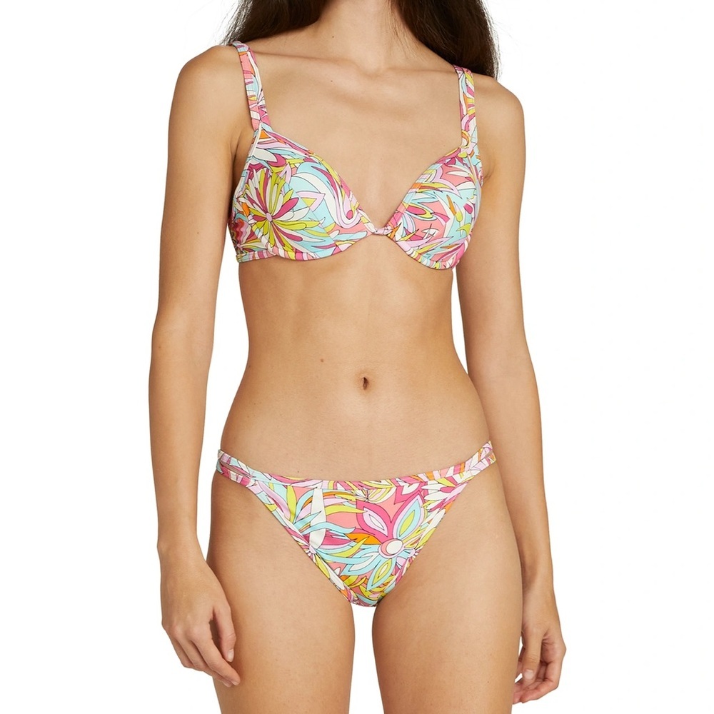 Kate Spade Anemone Floral Underwire Bikini Top - Size M - Pink - NWT‎